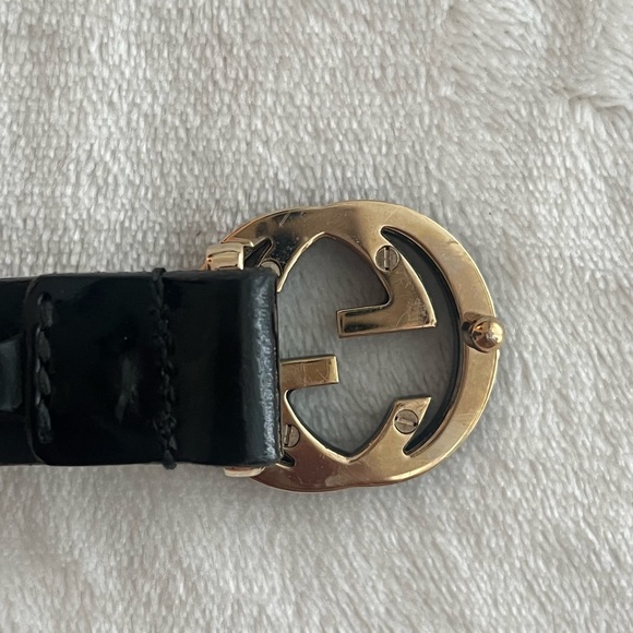 Gucci Black Leather Belt - Picture 6 of 11